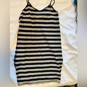 New Striped nightgown size large